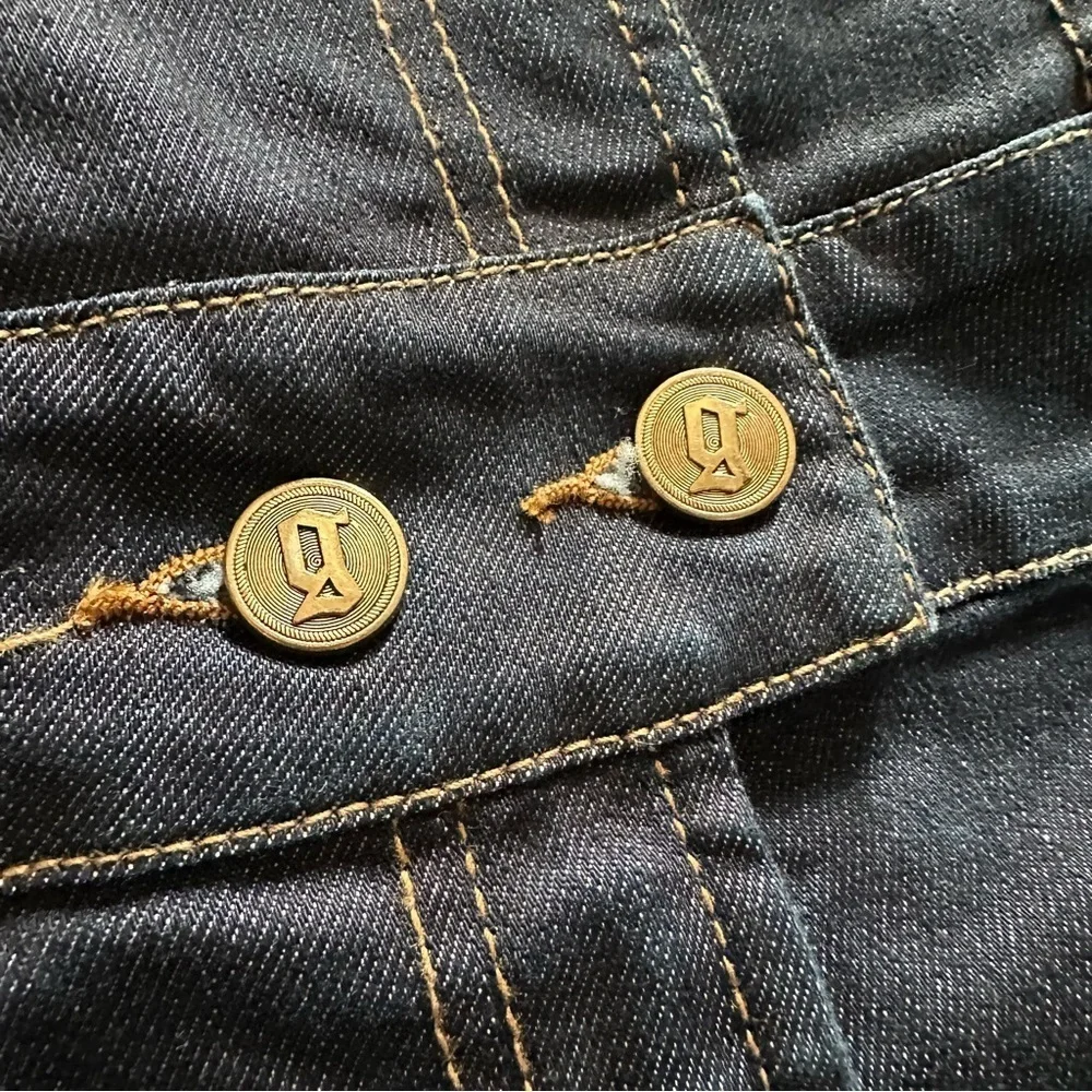 John Galliano Logo Denim Overalls 38 / 4 NWOT - Picture 4 of 16